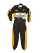 Ayrton Senna 1985 Lotus JPS F1 Racing Suit - Flat Lay Front View