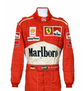 Michael Schumacher 1997 Ferrari Marlboro F1 Racing Suit - Front View Close-up