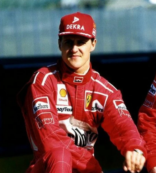 Michael Schumacher 1997 Ferrari Marlboro F1 Racing Suit - Product Listing Card