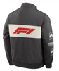 Gray F1-inspired street racer jacket shown from the back
