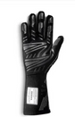 Black Sparco lap race glove showing palm grip pattern and long cuff
