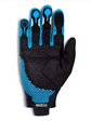 Black Sparco Hypergrip glove with blue honeycomb-style palm detailing