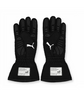 Palm sides of black racing-style gloves with textured finger sections