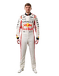 White & Red Japanese GP–Inspired Replica Racing Suit