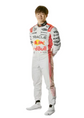 White & Red Japanese GP–Inspired Replica Racing Suit