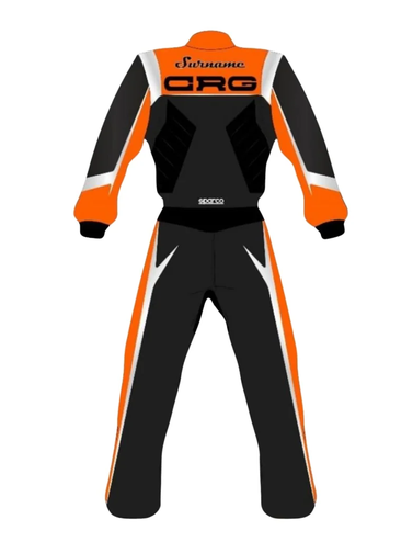 Back view of CRG Prime-K karting suit