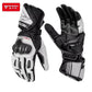 Genuine Leather Motorcycle Windproof Gloves Black Single - Race Blaze