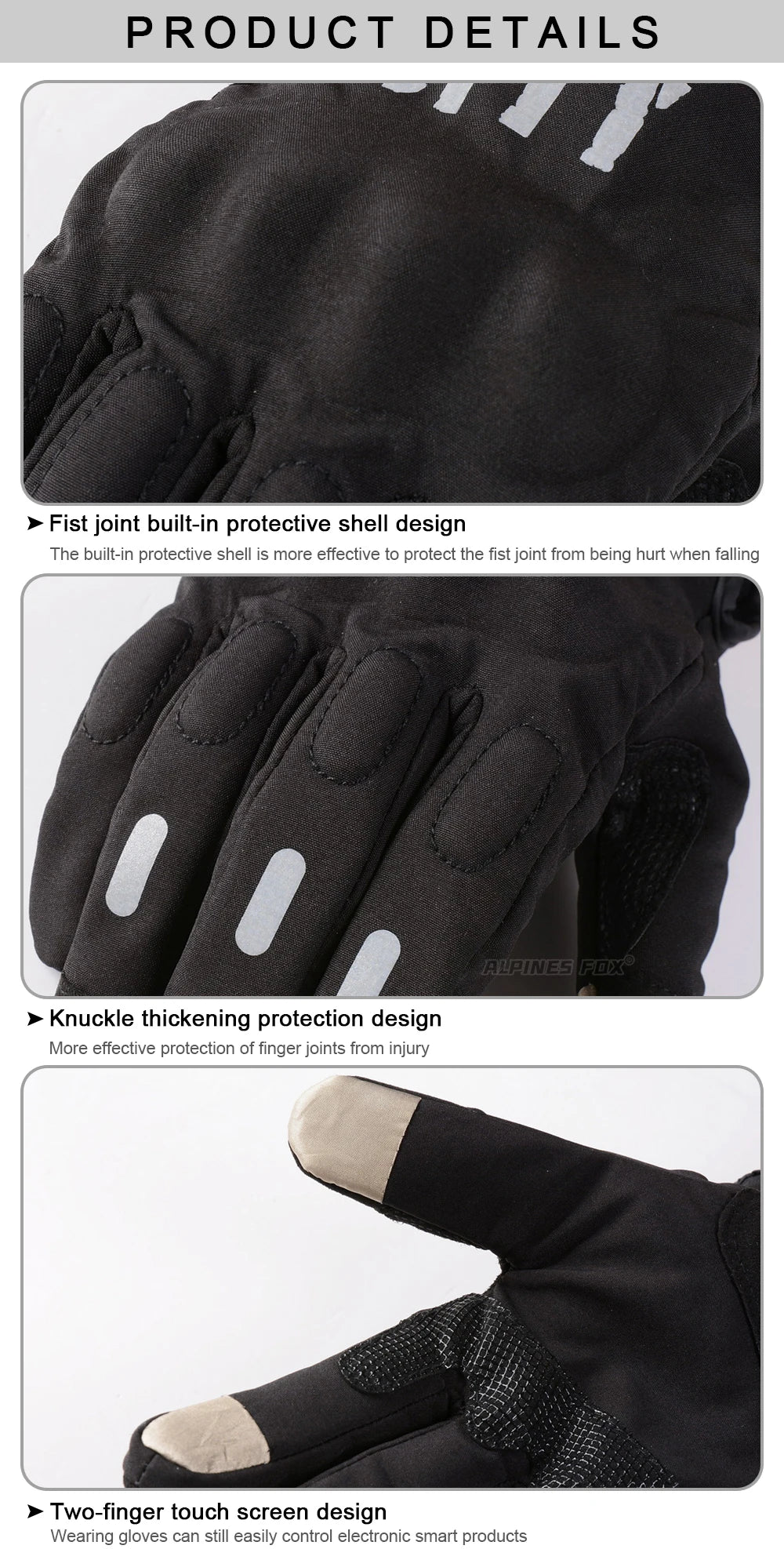 SUOMY Motorcycle Gloves Men Lady Touch Screen Motocross Glove