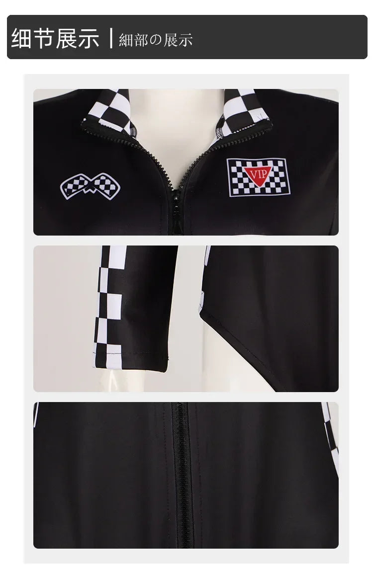 Race Car Driver Jumpsuit - Women & Girls Halloween Bodysuit