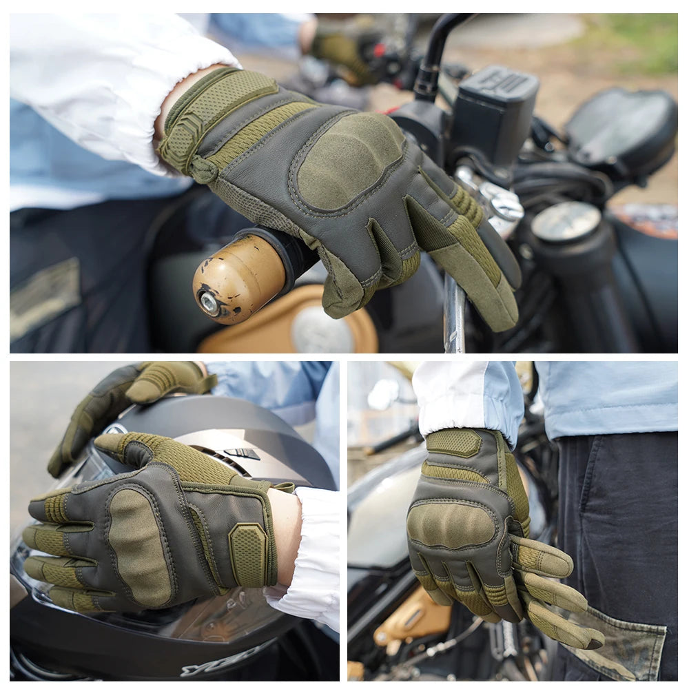 Touch Screen Tactical Full Finger Gloves Rubber Guard Sport Outdoor