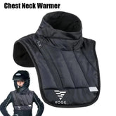 Black windproof neck protector face mask for Loncin Voge motorcycle, winter outdoor riding gear