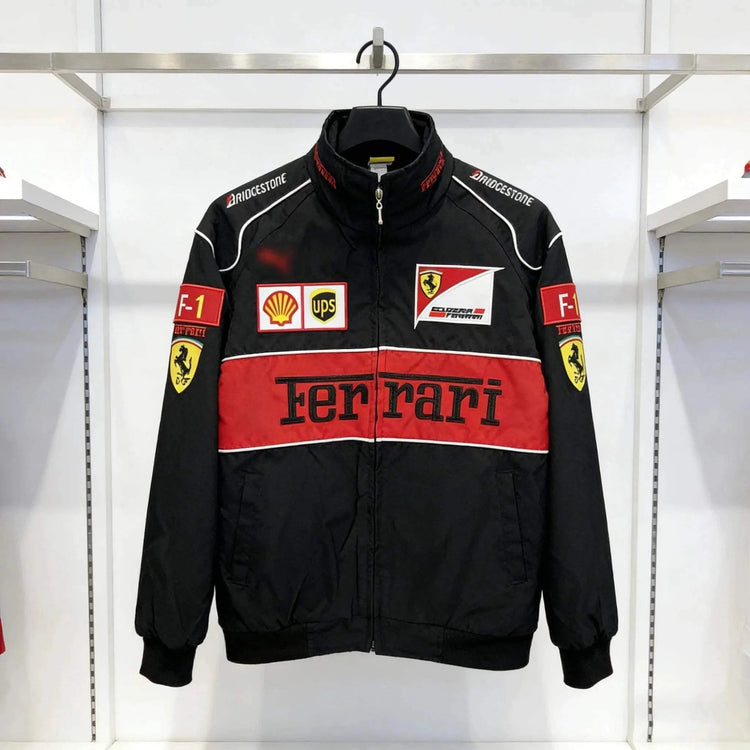 Embroidered F1 Racing Suit Casual Jacket Man Full Length - Race Blaze