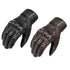 Waterproof winter motorcycle gloves with leather, knuckle protection, and touchscreen fingertips