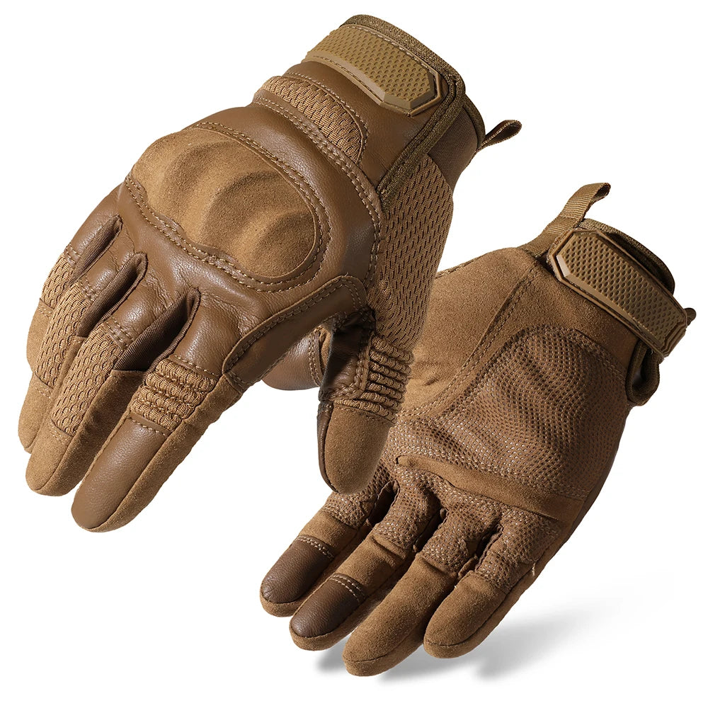 Touch Screen Tactical Full Finger Gloves Rubber Guard Sport Outdoor