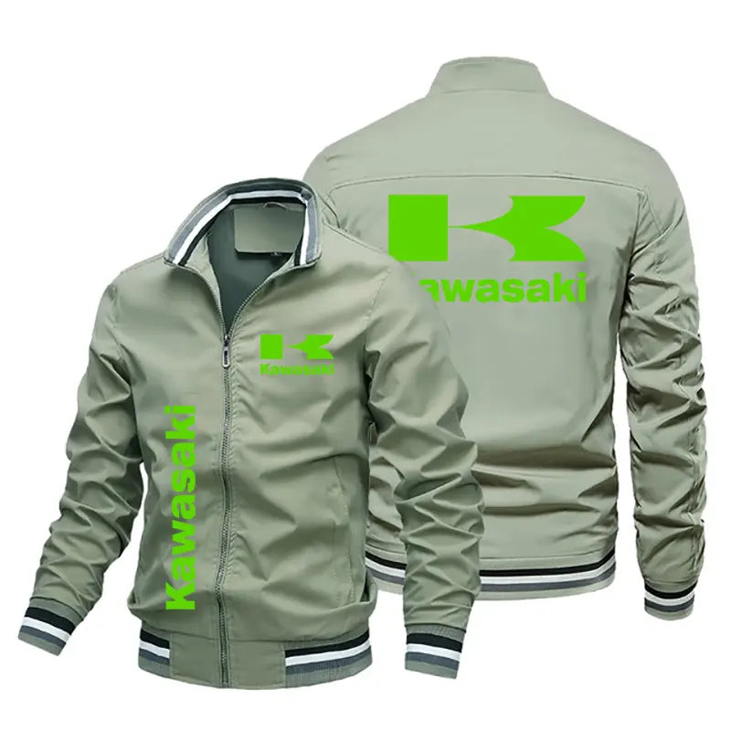Green Speed Motorcycle Racing Jacket For Men Biker Jackets Coat - Race Blaze
