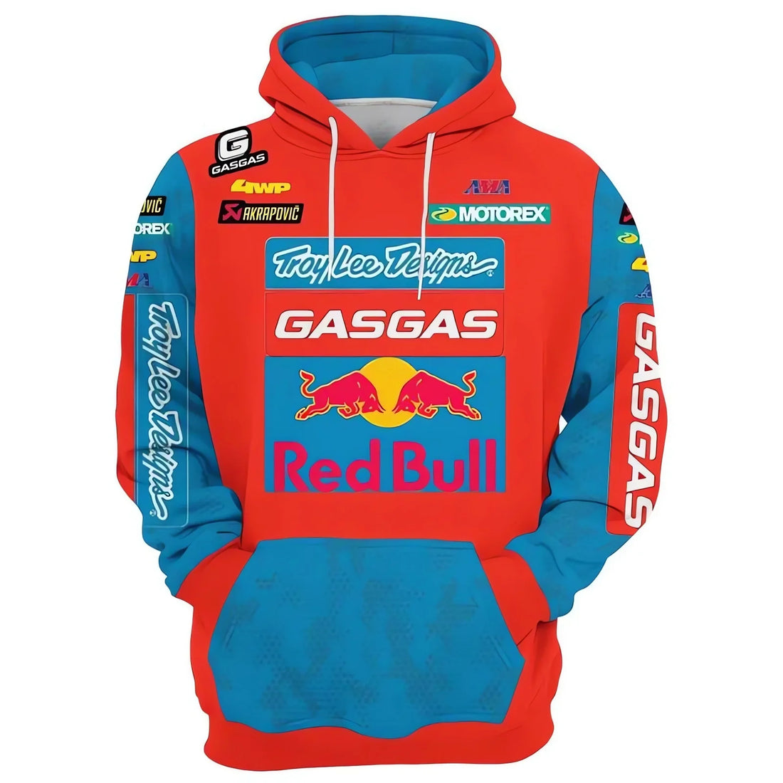 Spring and Autumn Red Bull Hoodie Street Fashion Suit