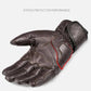Motorcycle Gloves Winter Waterproof Leather Touchscreen Brown - Race Blaze