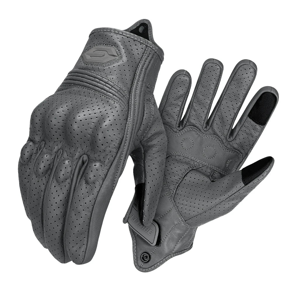 Motorcycle Gloves CE Men's Retro Moto Gloves Touch Screen