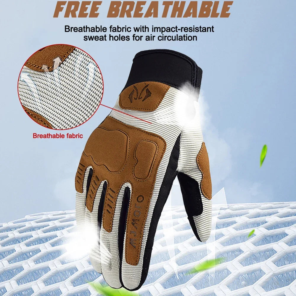 Summer Windproof Motorcycle Gloves Touchscreen Compatible