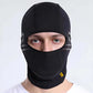 Balaclava Motorcycle Face Mask Moto Helmet Bandana Black Front - Race Blaze