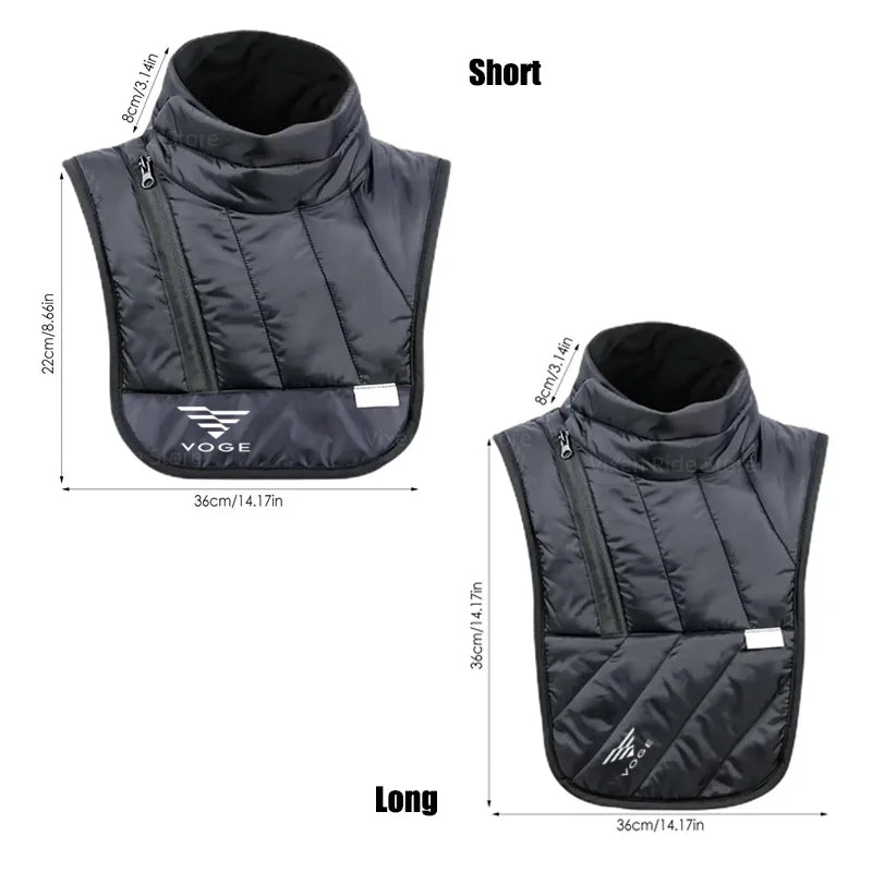 Loncin Voge Motorcycle Neck Protector Windproof Flat View - Race Blaze