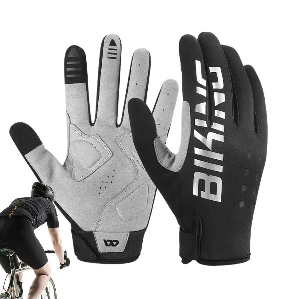 Cold Weather Biking Gloves Touchscreen Motorcycle Mittens Reflective