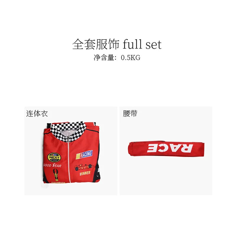 Highway cycling drifting racer kart jumpsuit training suit