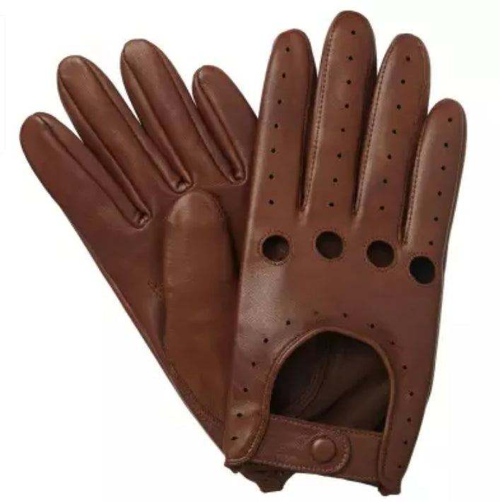 Premium pure leather race gloves with reinforced protection and superior grip for high-speed riding