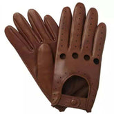 Premium pure leather race gloves with reinforced protection and superior grip for high-speed riding