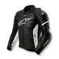 Alpinestars CE Level 2 Leather Motorcycle Jacket Side - Race Blaze