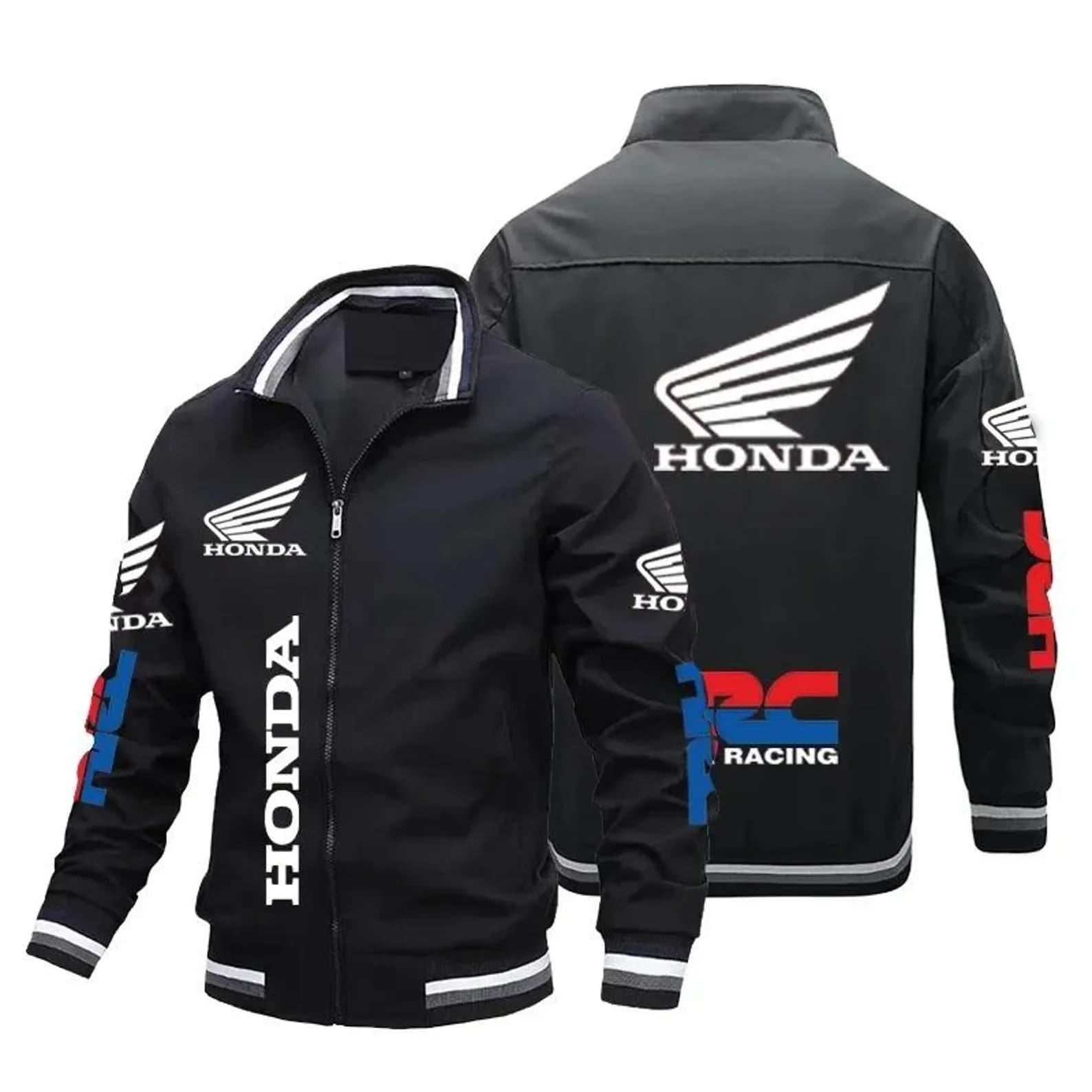 Japanese Street Motorcycle Jacket Dark Colorway - Race Blaze