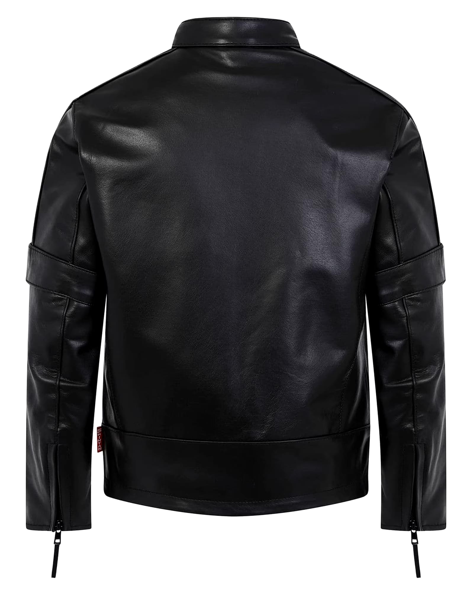 Genuine leather biker jacket