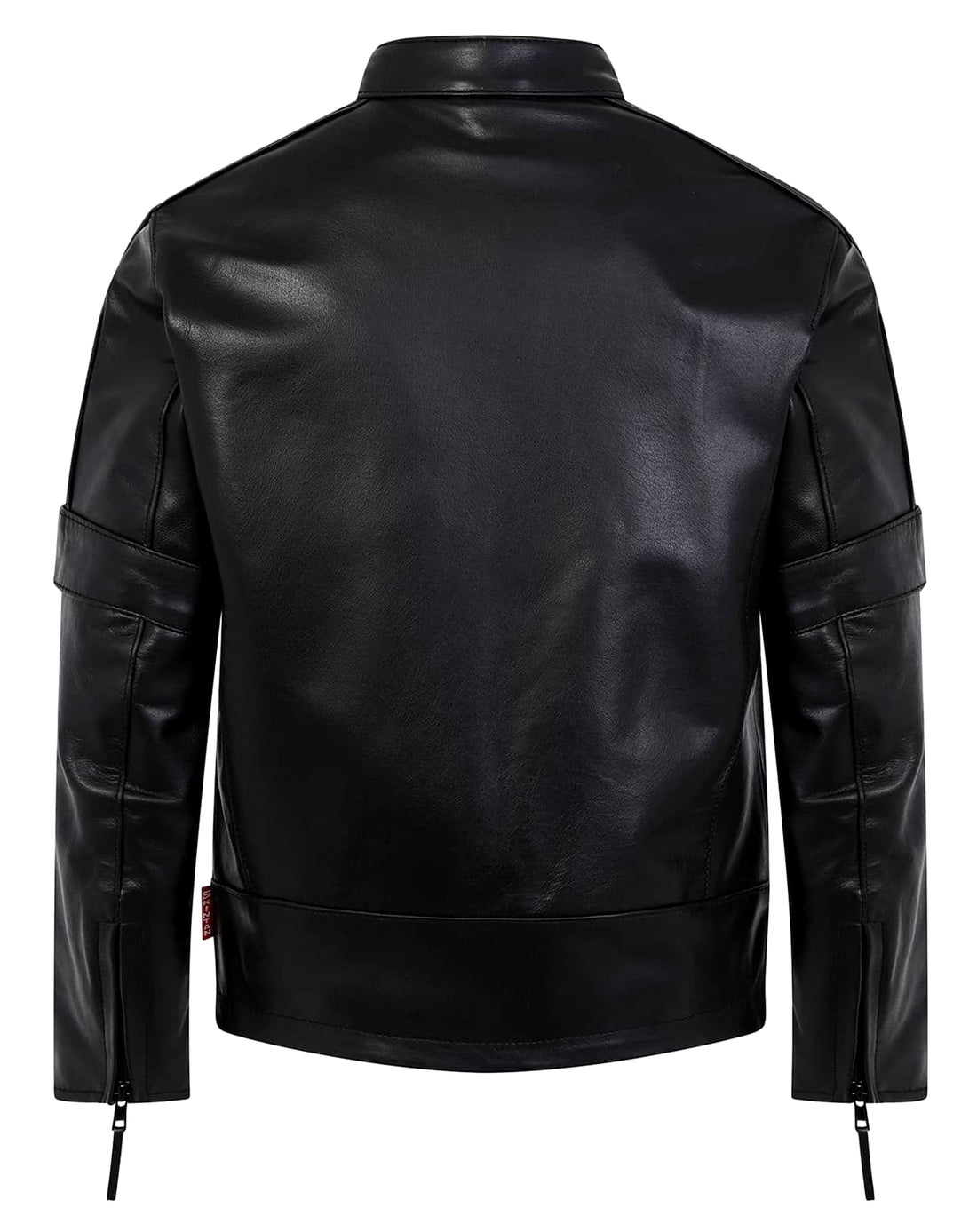 Genuine leather biker jacket