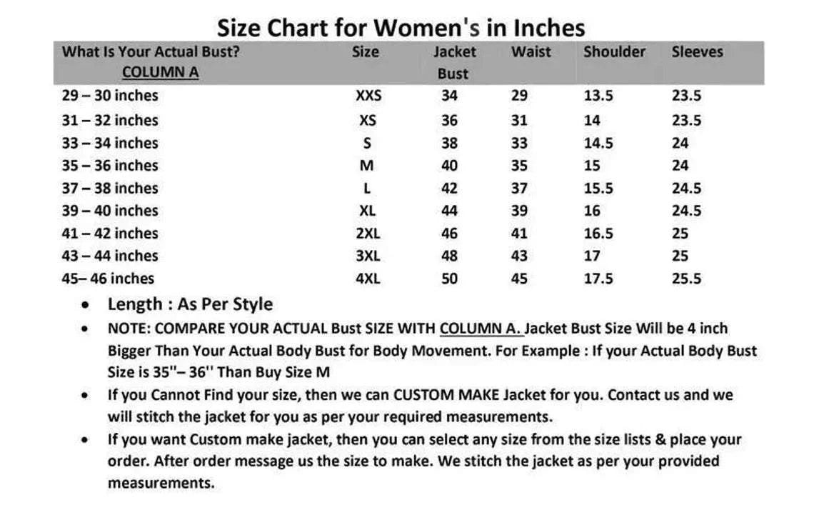 Yamaha Racing Motorcycle Jacket Measurements - Race Blaze