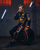 Go Karting Suit Red Bull F1 Racing Action Pose - Race Blaze