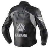 Yamaha Racing Motorcycle Jacket Back View - Race Blaze