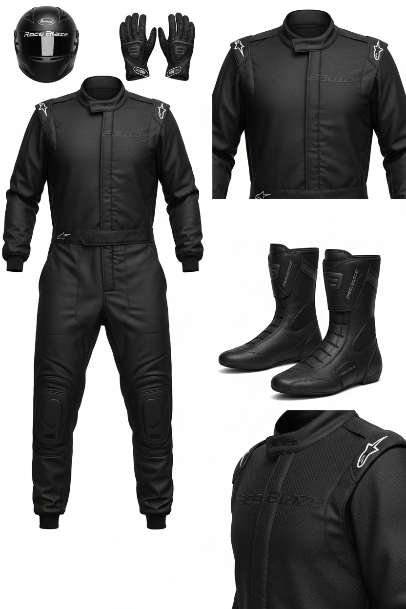 Pro Racing Suit All Black - Race Blaze