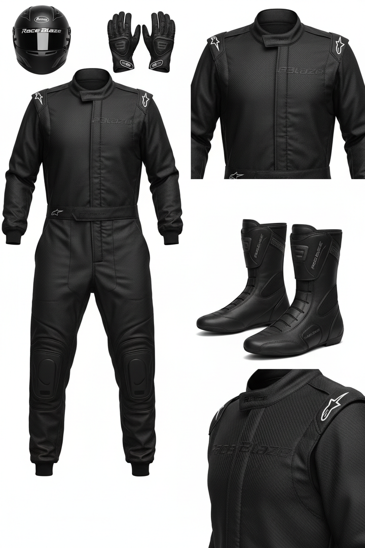 Pro Racing Suit All Black - Race Blaze