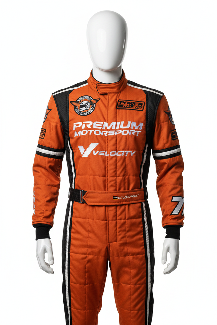 Custom F1 Racing Suit Papaya Orange Edition - Race Blaze