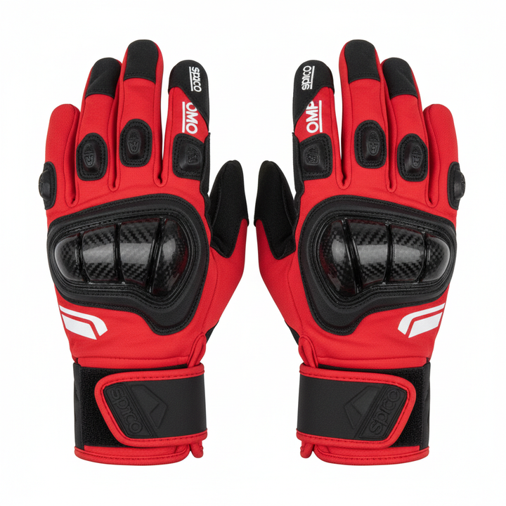 Karting racing gloves Scuderia red - Race Blaze