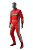 Custom F1 Racing Suit Scuderia Red Edition with embroidered details and racing patches