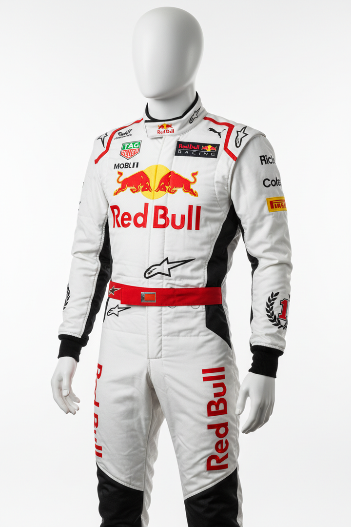Custom F1 Racing Suit Arctic White Edition - Race Blaze