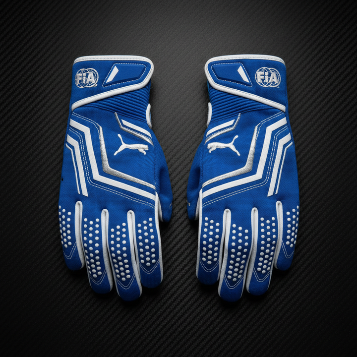 F1 racing gloves championship blue edition - Race Blaze