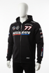 F1 Style Racing Hoodie with sponsor logos and racing patches in five vibrant colors