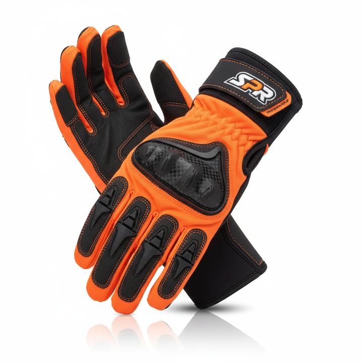 Karting racing gloves papaya orange - Race Blaze