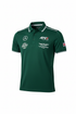 F1 Style Racing Polo in British Racing Green with premium breathable fabric and regular fit design