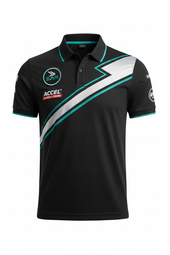 F1 Style Racing Polo Silver Arrow Edition - Race Blaze