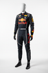 Custom F1 Racing Suit Stealth Black Edition with premium embroidery and racing patches