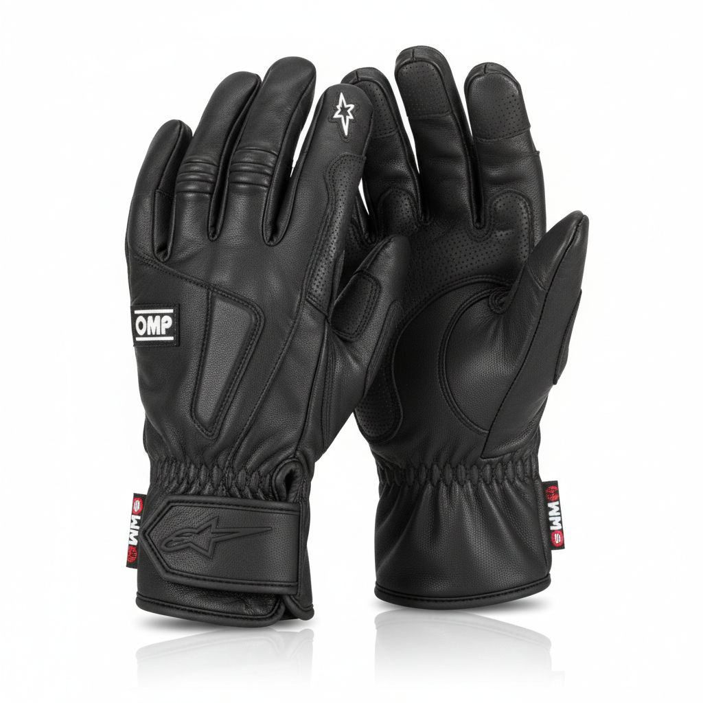 FIA racing gloves stealth black - Race Blaze