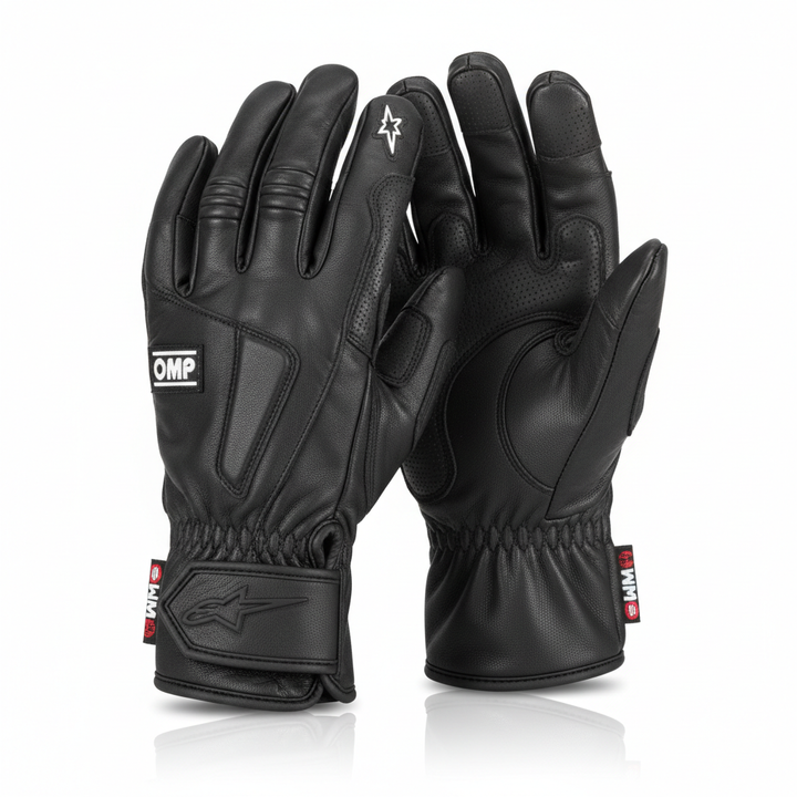 FIA racing gloves stealth black - Race Blaze